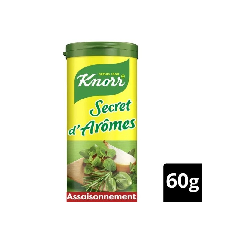 Assaisonnement en poudre secret d'arômes plein Sud KNORR la boite de 60 g