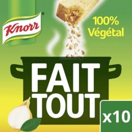 Bouillon 100% végétal Fait Tout KNORR la boite de 10 cubes - 100 g