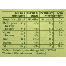 Soupe déshydratée pot au feu vermicelles et carottes KNORR