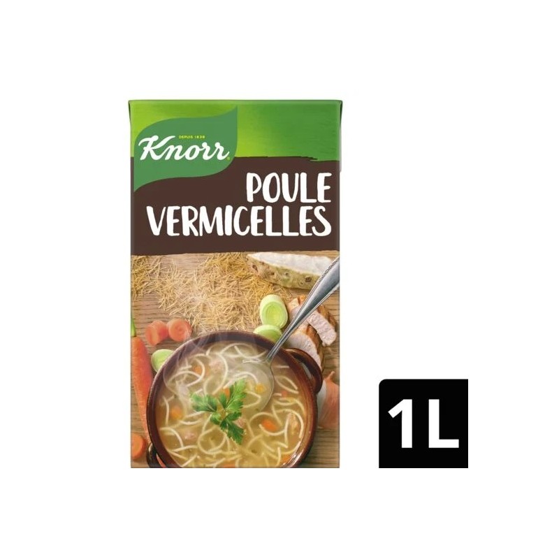 Soupe déshydratée poule au pot aux petits légumes KNORR le sachet