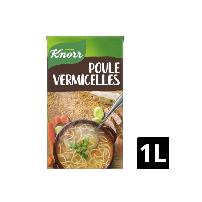 Soupe poule vermicelles KNORR la brique de 1 l