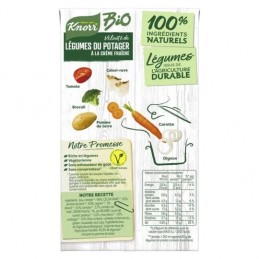 Soupe veloutée de légumes à la crème fraiche bio KNORR
la brique de 1L