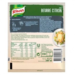 Sauce déshydratée beurre citron KNORR
le sachet de 42 g