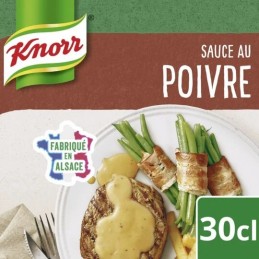 Sauce Poivre Crème Fraîche KNORR la brique de 30 cl