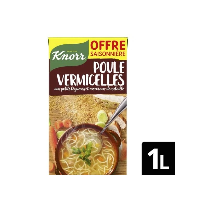 KNORR Nestemäinen kananuudelikeitto 1 l pakkaus