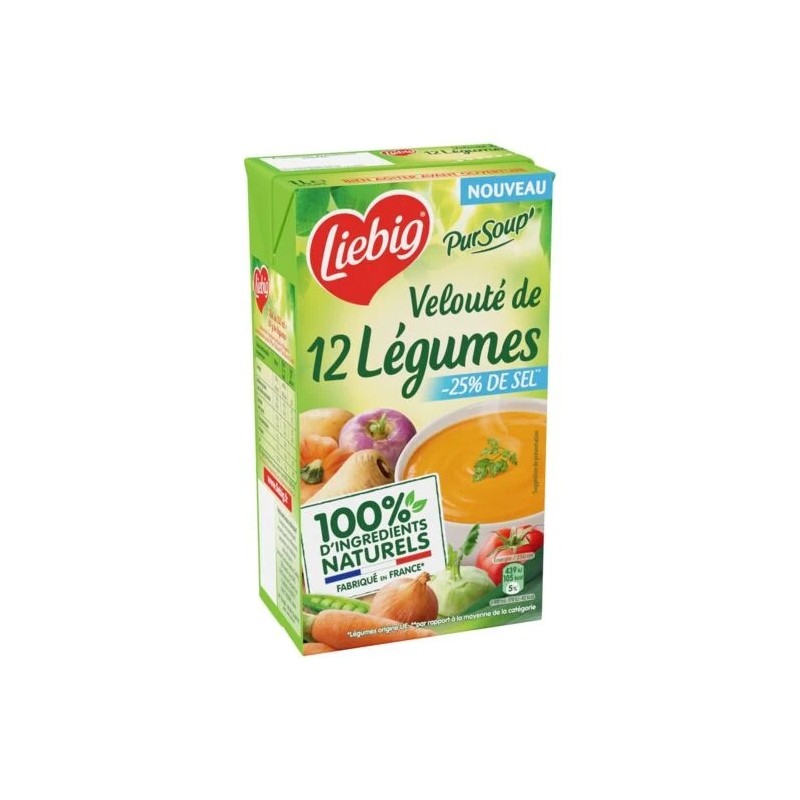 Soupe Velouté de 12 légumes LIEBIG la brique de 1L