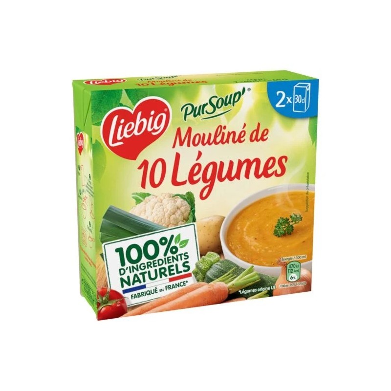 Soupe bio légumes de nos campagnes LA POTAGERE : les 2 briques de