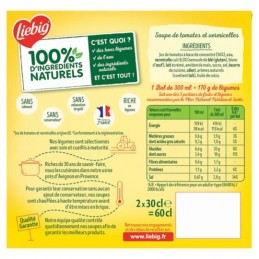 Soupe tomates & vermicelles PastaSoup' LIEBIG les 2 briques de 300g