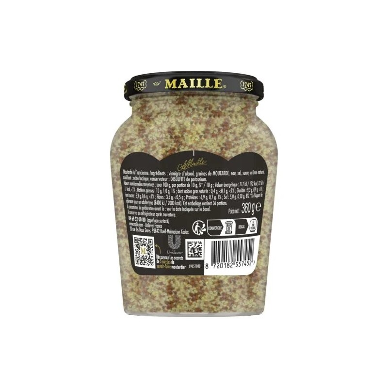Moutarde ancienne MAILLE le pot de 360g