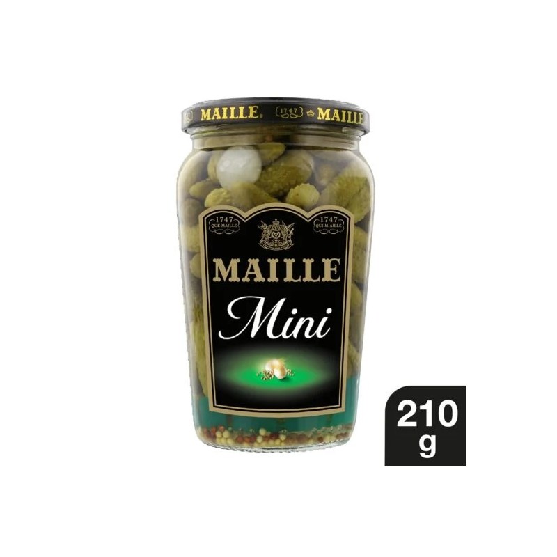Cornichons Mini l'Original MAILLE le bocal de 210g net égoutté