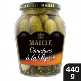 Cornichons à la russe MAILLE le bocal de 440g poids égoutté