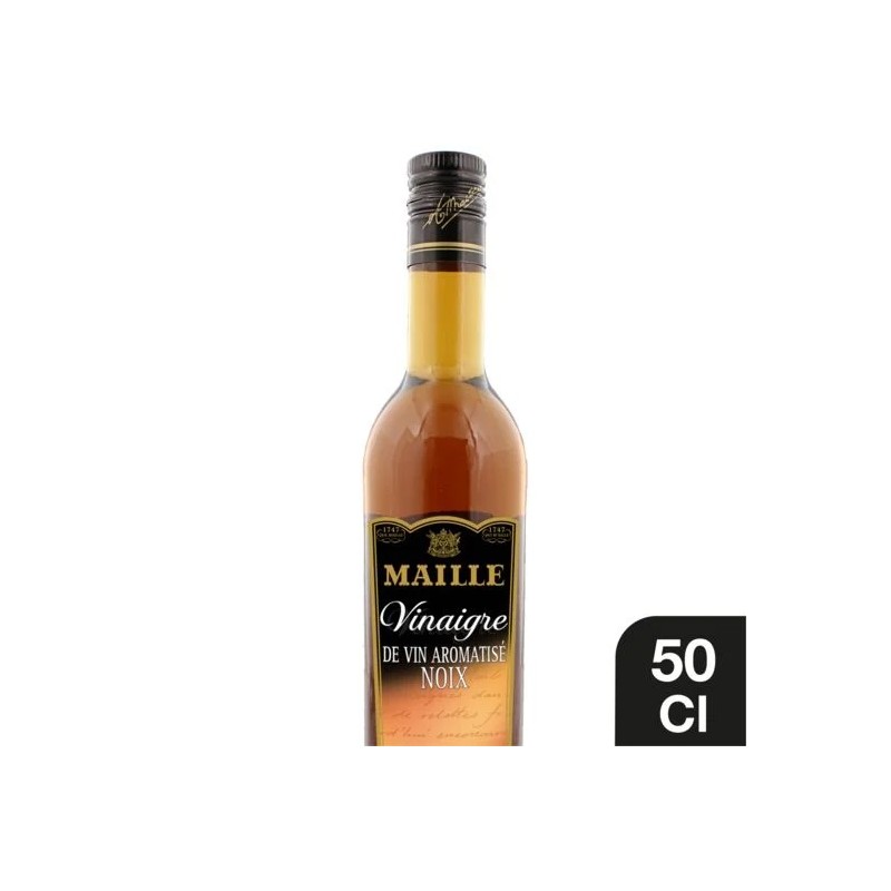 Vinaigre de vin aromatisé noix MAILLE la bouteille de 50 cl