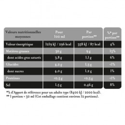 MAILLE oliiviöljy-/mustaoliivivinaigrette, 36 cl pullo