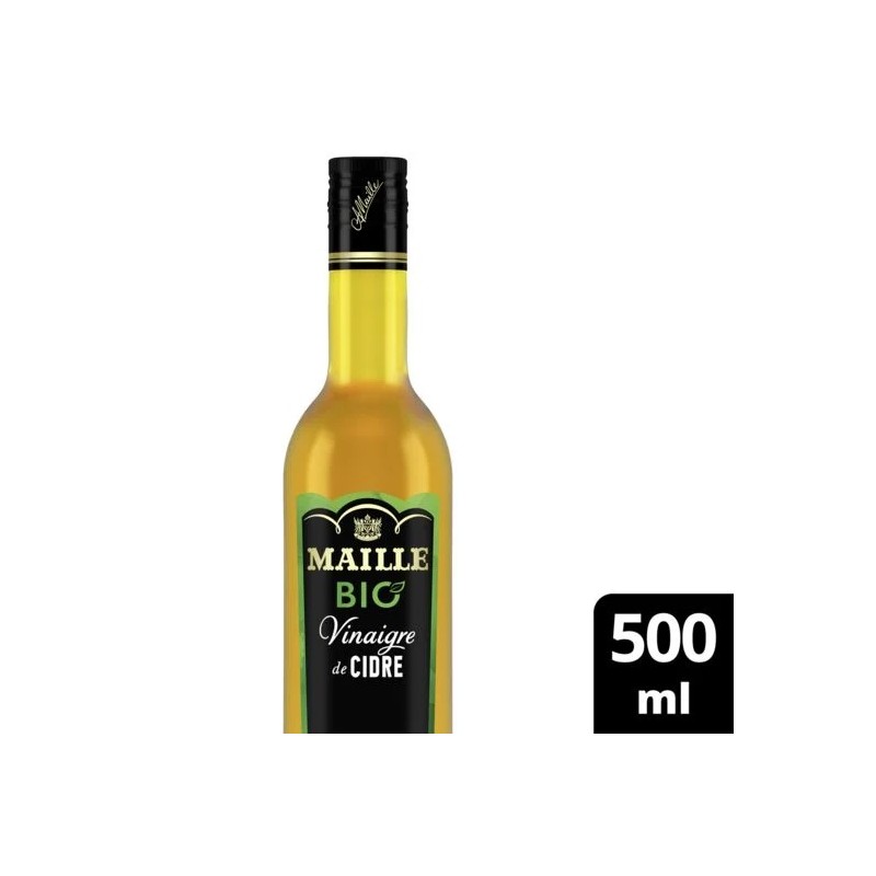 Vinaigre de cidre adouci au jus de pomme concentré Bio MAILLE la bouteille de 500 mL
