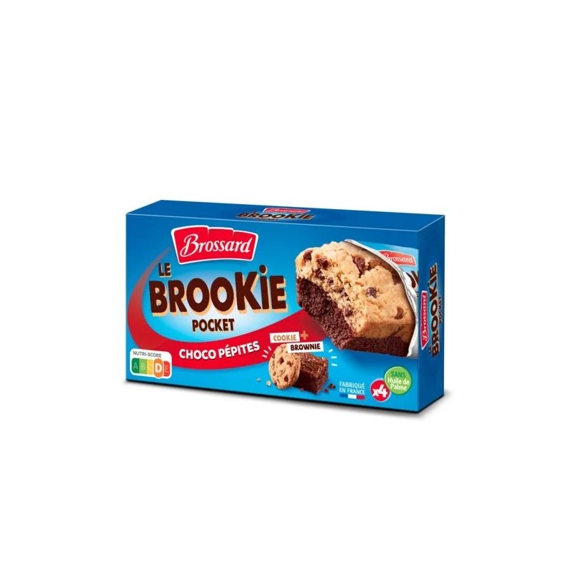 Gâteaux brookie choco pépite BROSSARD le paquet de 4