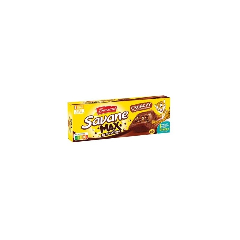 Gâteaux savane crunchy Brossard la boite de 180g