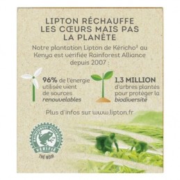 Thé noir citron LIPTON la boite de 25 sachets - 40 g