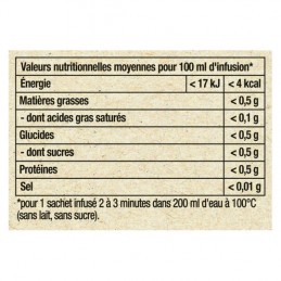 Thé noir caramel LIPTON la boite de 25 sachets - 40 g