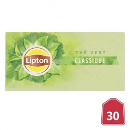 Thé vert classique LIPTON la boîte de 30 sachets - 48 g
