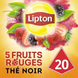 Thé noir 5 fruits rouges LIPTON la boite de 20 sachets - 34 g