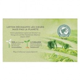 Thé vert classique LIPTON
la boite de 50 sachets - 65 g