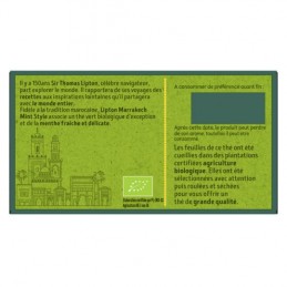 Thé vert menthe Marrakech Bio LIPTON la boite de 20 sachets