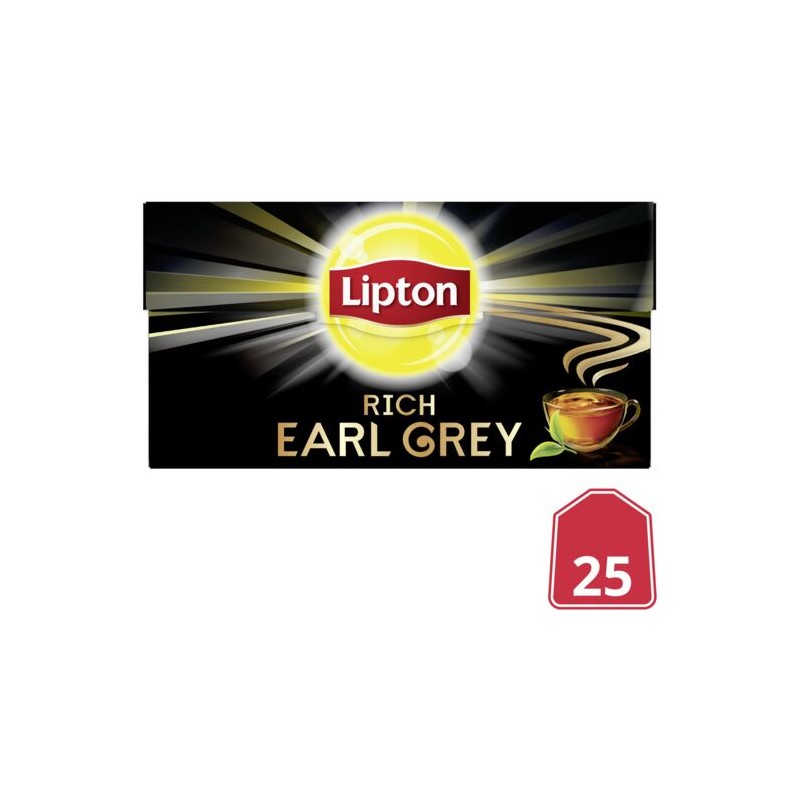 Thé noir Rich Earl Grey LIPTON
la boite de 25 sachets - 40 g