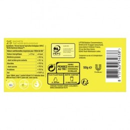 Thé noir Yellow Label Bio LIPTON la boite de 25 sachets