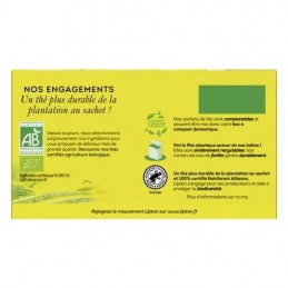 Thé noir Yellow Label Bio LIPTON la boite de 25 sachets