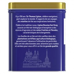 Thé noir Russian Earl Grey Bio LIPTON
la boite de 150g