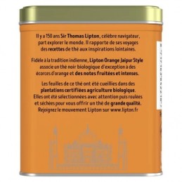 Thé noir orange Jaipur Bio LIPTON
la boite de 150g