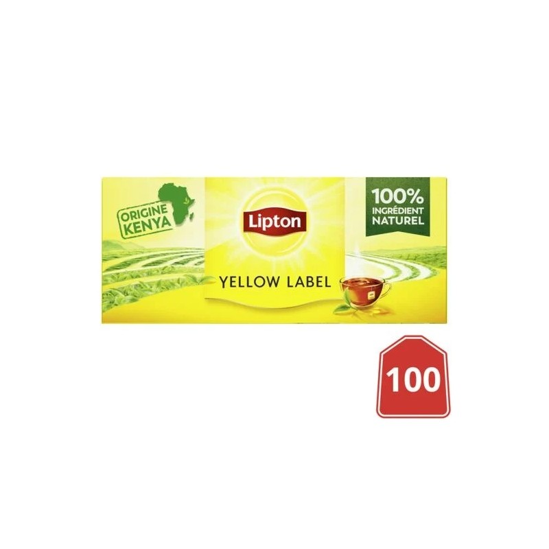 Thé noir Yellow Label LIPTON la boite de 200g