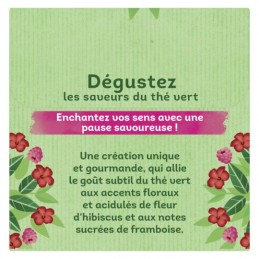 Thé vert hibiscus & framboise LIPTON
la boite de 20 sachets