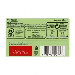 Infusion Maroc LIPTON la boite de 20 sachets - 40 g