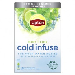 Infusion infuse à froid menthe LIPTON
la boite de 15 sachets
