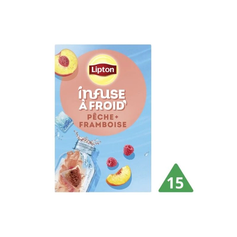 Infusion à Froid Pêche Framboise Lipton LIPTON
la boite de 15 sachets