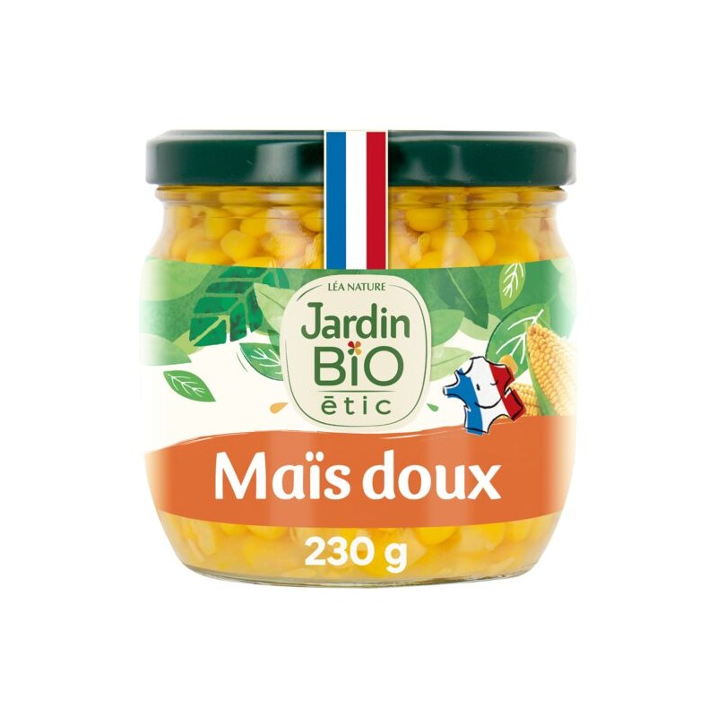 Maïs doux Bio JARDIN BIO ETIC le bocal de 230g net égoutté