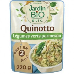 Plat cuisiné quinotto légumes verts parmesan Bio JARDIN BIO ETIC
le sachet de 220g
