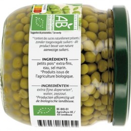 Petits pois extra-fins Bio JARDIN BIO ETIC
le bocal de 230g net égoutté