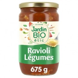 Ravioli légumes Bio JARDIN BIO ETIC
le bocal de 675g