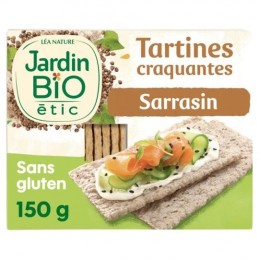Tartines craquantes sarrasin sans gluten Bio JARDIN BIO ETIC le paquet de 150g