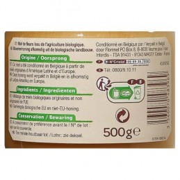 Miel bio de fleurs crémeux CARREFOUR BIO le bocal de 500g