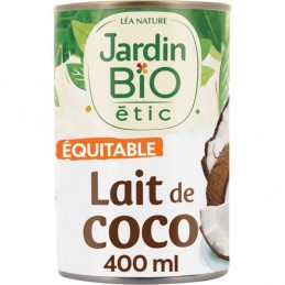Lait de coco Bio JARDIN BIO ETIC la boîte de 400mL