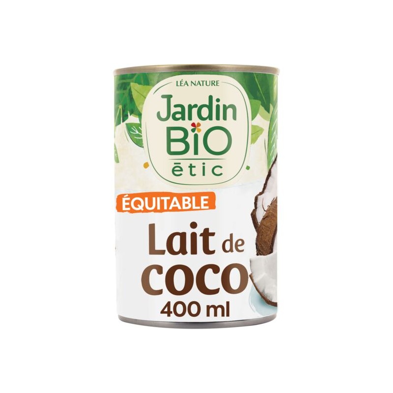 Lait de coco Bio JARDIN BIO ETIC la boîte de 400mL