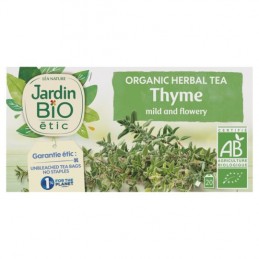Infusion thym Bio JARDIN BIO ETIC la boîte de 20 sachets