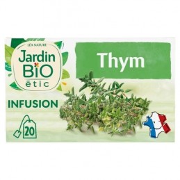 Infusion thym Bio JARDIN BIO ETIC la boîte de 20 sachets