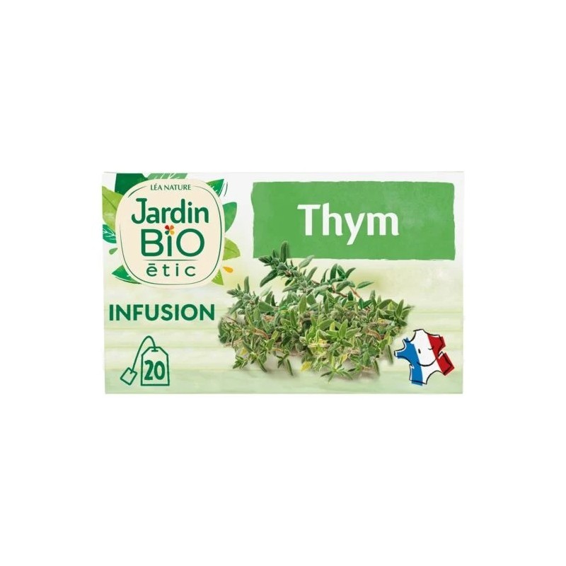 Luomu timjamiuute JARDIN BIO ETIC 20 pussin pakkaus