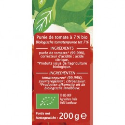 Purée de tomates Bio JARDIN BIO ETIC la brique de 200g
