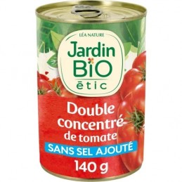 Double concentré de tomate Bio JARDIN BIO ETIC le pot de 140g
