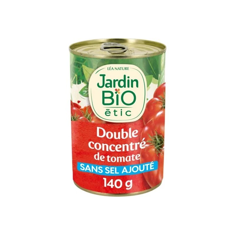 Double concentré de tomate Bio JARDIN BIO ETIC le pot de 140g